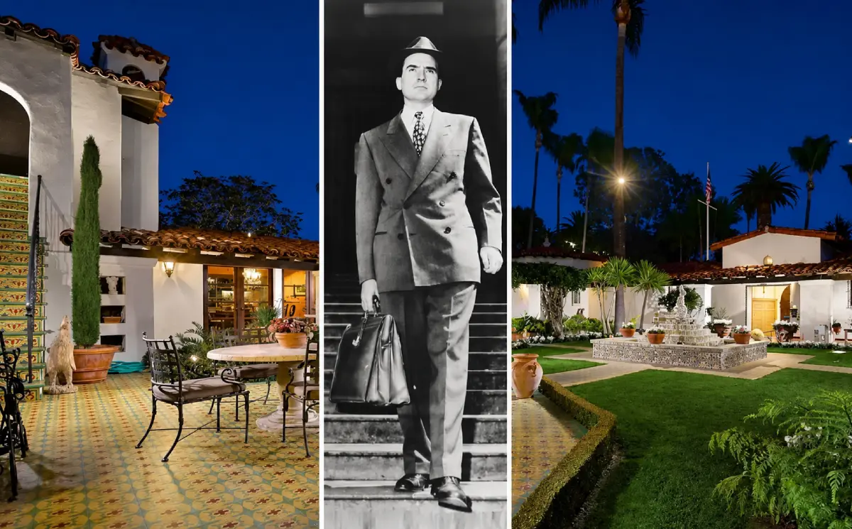 Richard Nixon's La Casa Pacifica estate, known as the Western White House, overlooking the Pacific Ocean in San Clemente, California.
