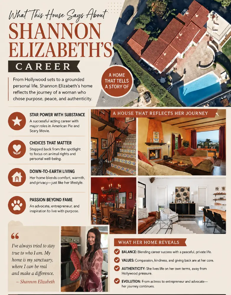 Shannon Elizabeth's home and what it reveals about her career