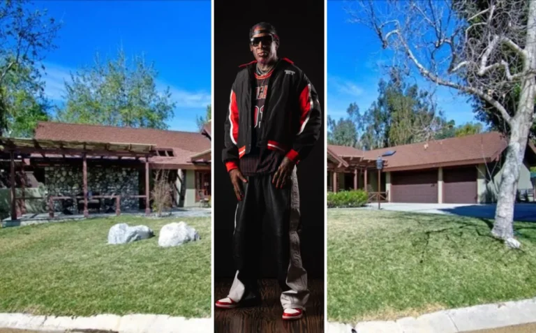 Dennis Rodman’s former Orange County mansion – a 5,000-square-foot ranch-style home with pool and horse corral in Saddle Hill Ranch