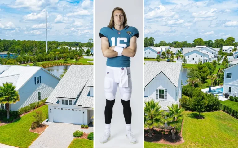 Trevor Lawrence house location in Jacksonville, Florida, showing the NFL quarterback's luxury mansion in the Pablo Creek Reserve area