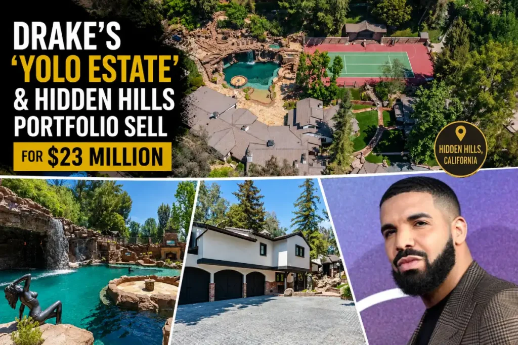 Drake’s YOLO Estate and Hidden Hills properties sold for $23 million