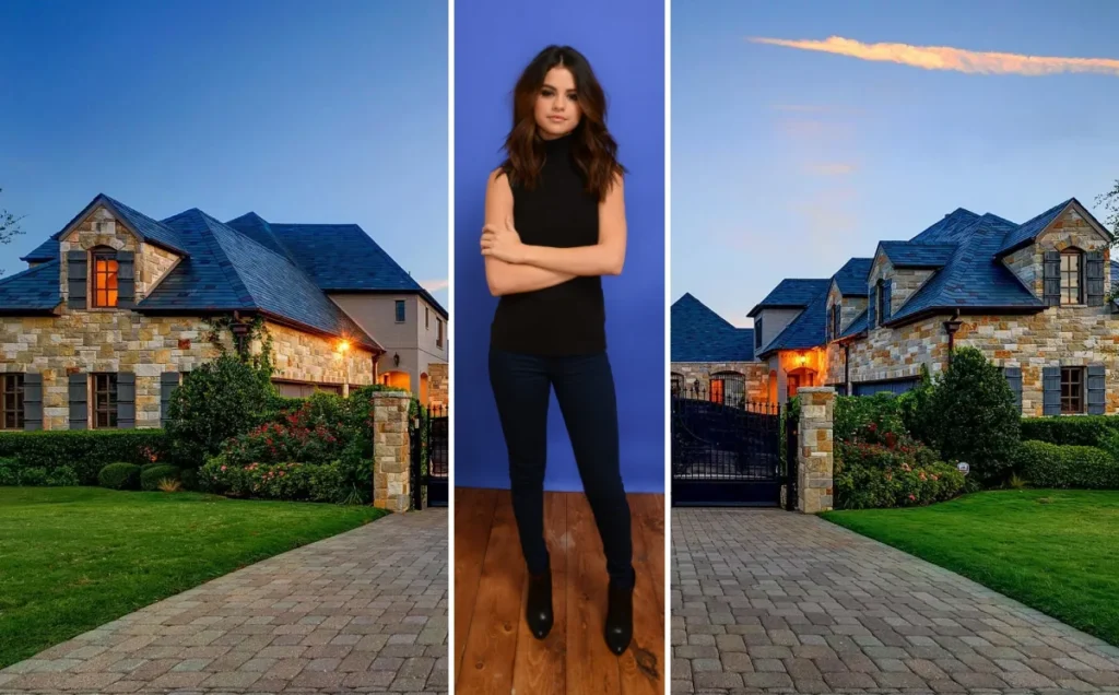 Selena Gomez house tour showcasing the interior of her luxurious Los Angeles mansion with elegant living spaces and modern design