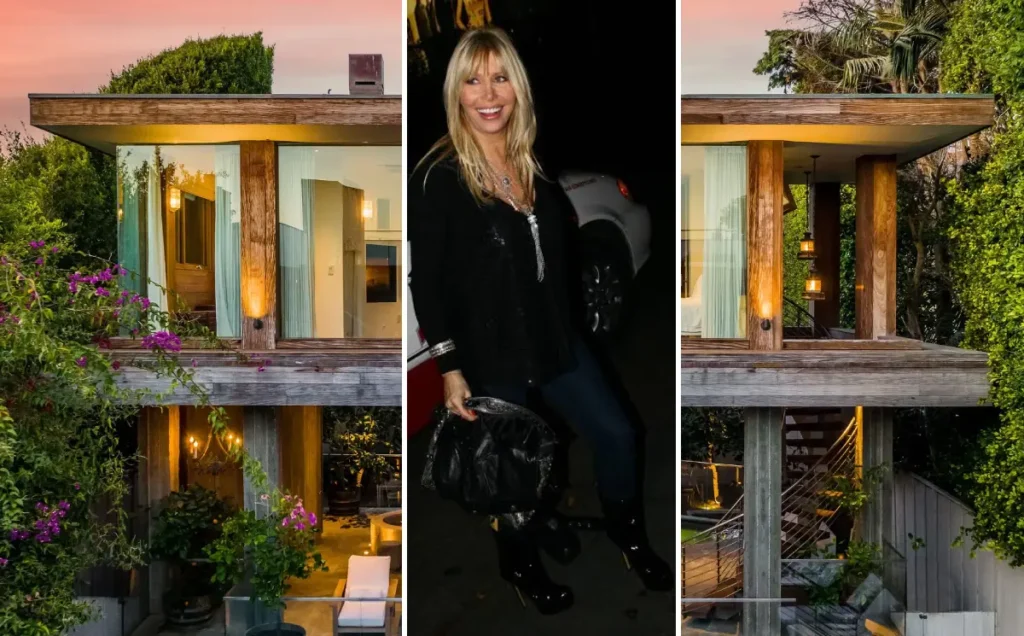 Modern two-story Pamela Bach house in Hollywood Hills with mountain views and swimming pool